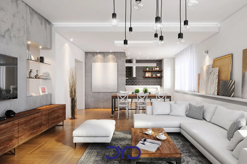 انتخاب لوستر مینیمالیستی برای اتاق نشیمن