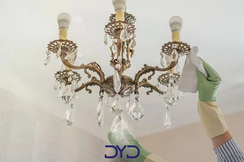 روش تمیز کردن لوستر کریستال