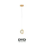 آویز کریستالی تک شاخه مدل گوی قاصدک