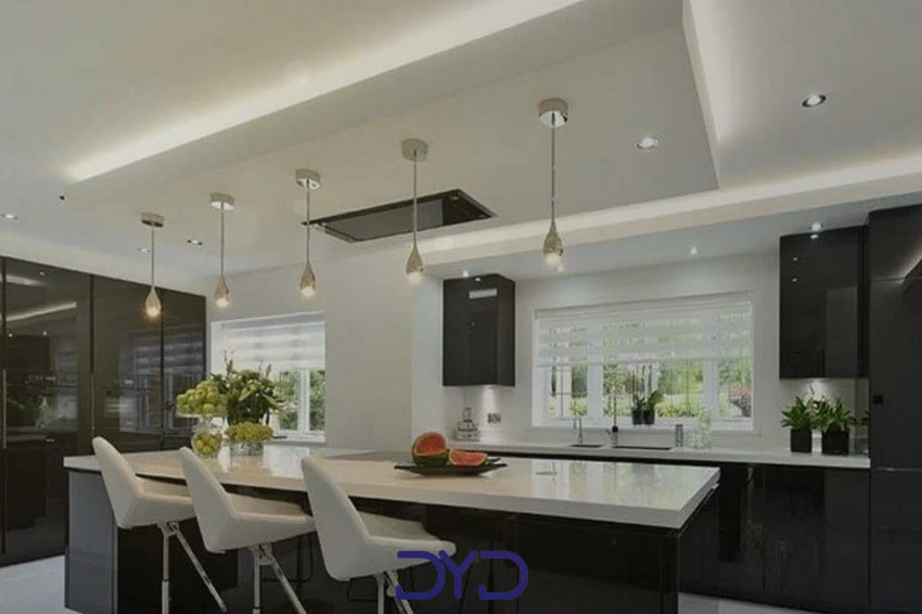 روشهای نورپردازی سقف آشپزخانه در طراحی مدرن