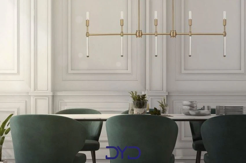 انواع مختلف لوستر بالای میز ناهارخوری