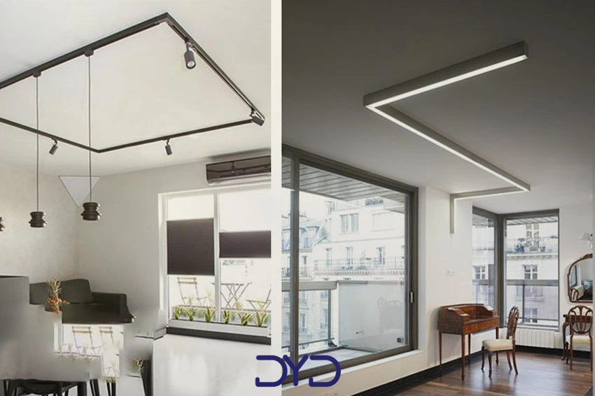 ترفندهای نورپردازی سقف پذیرایی بدون کناف