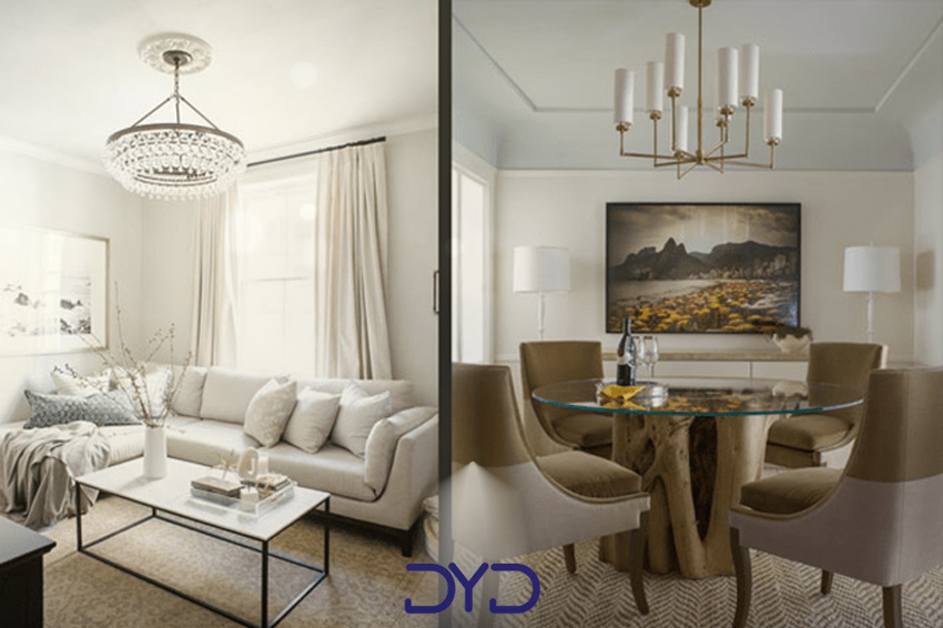 ارتفاع لوستر در پذیرایی (بالای میز غذاخوری یا مبلمان) باید چقدر باشد؟