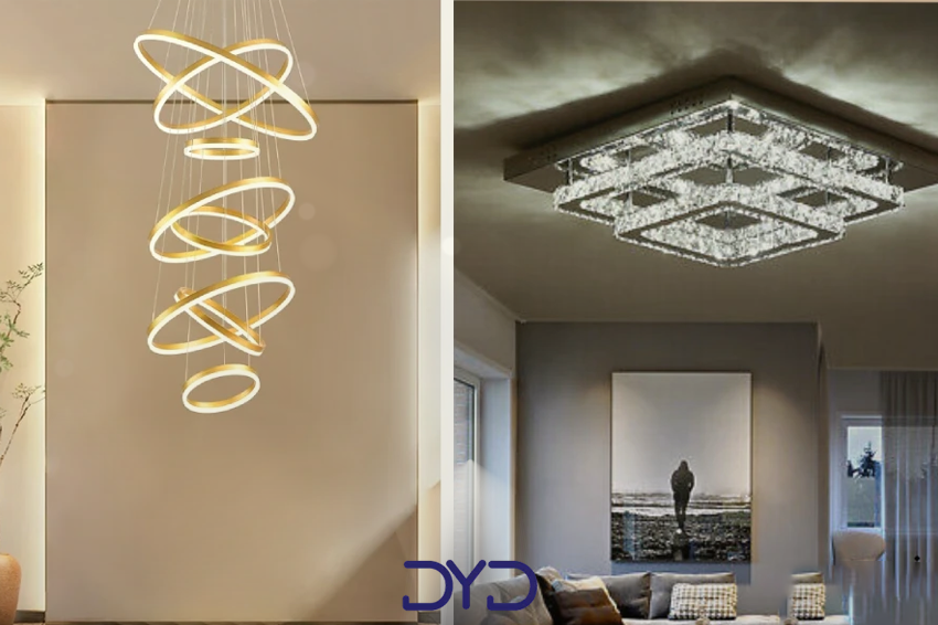 بهترین رنگ نور لوستر در دکوراسیون