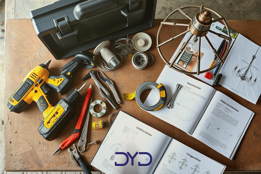 ابزارهای لازم برای نصب ایمن لوستر