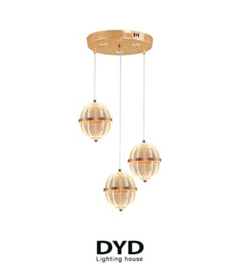 آویز سه شاخه مدرن فانتزی مدل اوربیکس