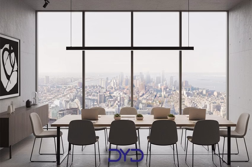 لوستر خطی در دفاتر و محیط کار خانگی