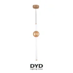 لوستر آویز مدرن مدل آرتا طلایی