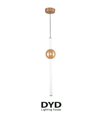 لوستر آویز مدرن مدل آرتا طلایی