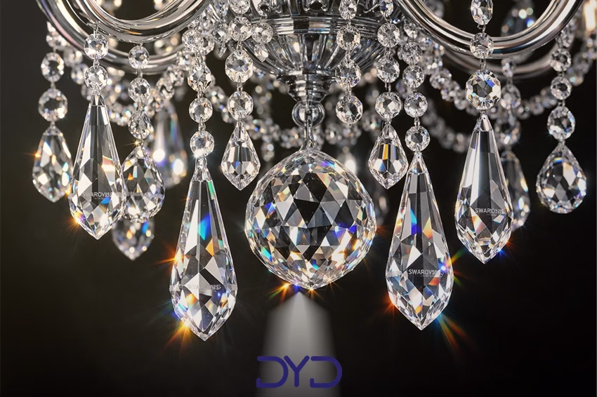 لوستر لوکس با کریستال‌های سواروسکی و درخشش استثنایی