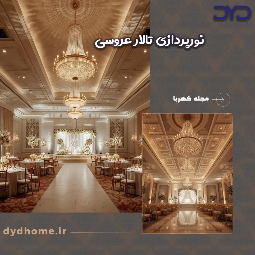 نورپردازی تالار عروسی